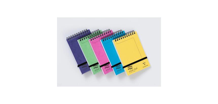Midi Pad Europa bloc reliure intégrale en-tête 10,2x15,2cm 200 pages ligné Couleur aléatoire