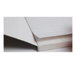 Bloc de cours encollé grand côté FOREVER A4 200 pages perforé 2 trous ligné + marge papier recyclé 70g Vert - Vert