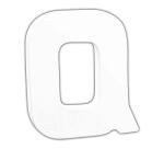 Petite lettre Q 12cm - Blanc