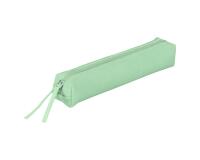CUIR TEINTÉ Trousse SLIM 19,5x2,5x4 cm Vert pistache