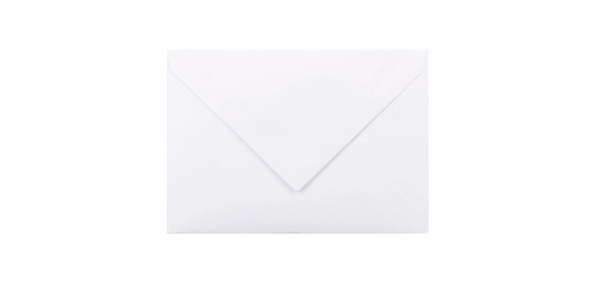 25 enveloppes C6 (114x162mm) Vergé de France doublées gommées