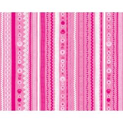 * Pochette 3 Feuilles Identiques Ref 593 - Rose