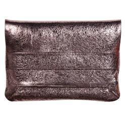CÉLESTE CUIR Pochette à rabat 26x18 cm Lazer Alba