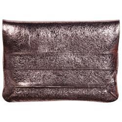 CÉLESTE CUIR Pochette à rabat 26x18 cm Lazer Alba