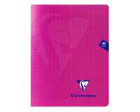 Cahier piqué Mimesys 17x22cm 48 pages grands carreaux couverture polypropylène