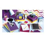 Linicolor, Wirebound notebook A4 50 sheets sq. 5x5 ass - Assortment