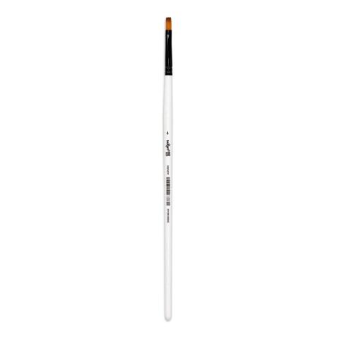 Darwi For You pinceau plat 5,20 mm taille 4 - Blanc