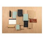 Flying Spirit carnet brochure cousue A5 192 pages ligné motifs assortis papier ivoire 90g - Vert de gris