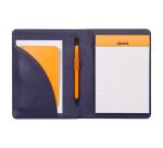 Rhodiarama livret porte-bloc N°13 pour bloc ou carnet format A6 - Bleu nuit
