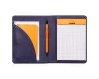 Rhodiarama livret porte-bloc N°13 pour bloc ou carnet format A6 - Bleu nuit