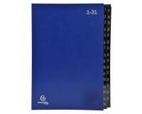 Trieur rigide Economique Ordonator 32 compartiments numériques - 24x34cm - Bleu