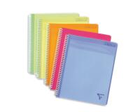 Meeting Book Linicolor FRESH cahier reliure intégrale A4+ 160 pages détachables couverture plastique polypropyène rainuré Couleur aléatoire - Assortis