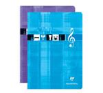 Cahier Musique piqué A4 96 pages Bleu ciel - Assortis