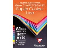 Maya bloc collé 20F A4 120g - Assortiment vif