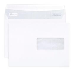 Boite de 500 Enveloppes Blanches C5-162x229mm - Auto-Adhésives - 80g/m2 - Fenêtre Papier Cristal de 45x100 (position 62/20) - Blanc