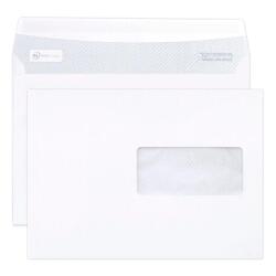 Boite de 500 Enveloppes Blanches C5-162x229mm - Auto-Adhésives - 80g/m2 - Fenêtre Papier Cristal de 45x100 (position 62/20) - Blanc