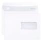 Boite de 500 Enveloppes Blanches C5-162x229mm - Auto-Adhésives - 80g/m2 - Fenêtre Papier Cristal de 45x100 (position 62/20) - Blanc