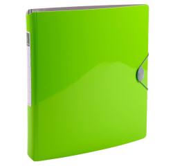 Carpeta con anillas de polipropileno rígida, 4 Anillas: 30 mm en formato redondo, Lomo: 5 cm, Iderama