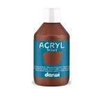 Darwi Flacon de 250 ml de Peinture Acrylique Universelle Brillante - Marron foncé