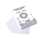 Paquet 100 fiches sous film - bristol quadrillé 5x5 non perforé - 100x150mm - Blanc