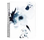 Inkebana, Carnet reliure intégrale A5 14,8x21 cm, 120 pages, ligné, 3 intercalaires avec 6 poches, ass. - Multicolore