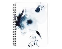 Inkebana, Carnet reliure intégrale A5 14,8x21 cm, 120 pages, ligné, 3 intercalaires avec 6 poches, ass. - Multicolore