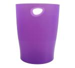 Papelera ECOBIN, 15 Litros + asas, 26,3 x26,3x33,5 cm - CHROMALINE (translucido)