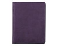 Rhodiarama petit conférencier pour bloc ou carnet format A5 Extérieur et intérieur en simili cuir italien, logo embossé, coutures véritables, fermeture éclair discrète assortie, doublure intérieure en popeline orange, compartiment principal à soufflets, deux poches plates zippées, porte-cartes, porte-crayon Livré dans un coffret en kraft Le compartiment principal à soufflets peut contenir une tablette numérique Livré sans bloc, stylo ou accessoires. - Violet