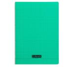 Cahier piqué 8000 POLYPRO A4 48 pages grands carreaux 90 g - Vert