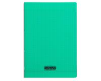 Cahier piqué 8000 POLYPRO A4 48 pages grands carreaux 90 g - Vert