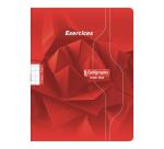 Cahier d'exercices mensuels piqué 7000 17x22 cm 64 pages grands carreaux 70 g - Assortis