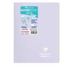 Cahier reliure intégrale enveloppante Koverbook Blush A4 160 pages grands carreaux couverture polypropylène opaque bicolore - Assortis