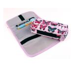 Trousse textile fantaisie rectangulaire COMBI 22x6x12 cm - A motifs