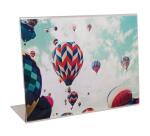 Slanted sign holder horizontal A4 clear - Crystal