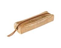 KLEO-PATHRA CUIR Trousse rectangulaire 4x21x6 cm Or