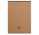 Bloc entoilé en-tête Flying Spirit Kraft A5 140 pages détachables ligné motifs assortis papier ivoire 90g - Brun