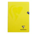 Cahier piqué Mimesys A4 96 pages ligné + marge couverture polypropylène - Assortis