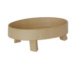 Vide poche 3 pieds oval 13x9x4cm - Kraft