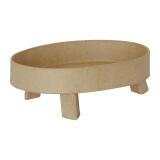 Vide poche 3 pieds oval 13x9x4cm - Kraft