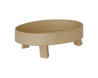 Vide poche 3 pieds oval 13x9x4cm - Kraft