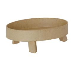 Vide poche 3 pieds oval 13x9x4cm - Kraft