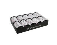 Plat.10 bobineaux 10mx10mm,Fab française - Blanc