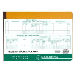 Boekhoudingsregister Ontvangsten&Uitgaven - Advocaten - Nederlandstalig - ingebonden - 80 blad
