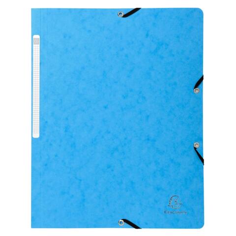Carpeta Exacompta con gomas sin solapa cartulina lustrada 400 grs Nature Future - A4 - Turquesa