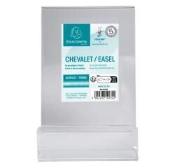 Supporto libri da tavolo in PMMA (acrilico) L100x150xP80 - Cristallo