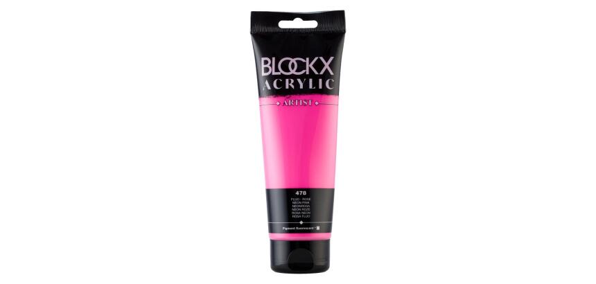 Peinture acrylique fine tube 250ml - Rose fluo