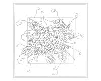 Carré 100% soie - 90x90cm Glycine - Blanc