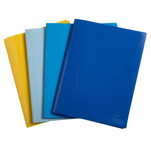 Carpetas de fundas Bee Blue reciclado semirígido 5/10e - (Vistas: 40 Fundas: 20) - 24x32 cm para A4 - Colores surtidos