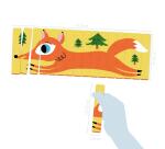 Puzzles Sticks, Animaux de la forêt - Multicolore