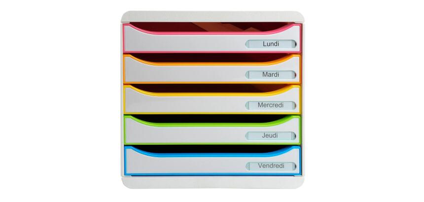 Cassettiera Big Box Plus 5 cassetti Black Office